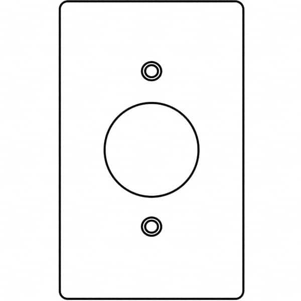 Hubbell Killark - Wall Plates Wall Plate Type: Outlet Wall Plates Color: Gray - Exact Industrial Supply