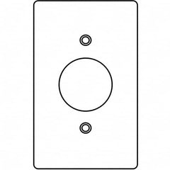 Hubbell Killark - Wall Plates Wall Plate Type: Outlet Wall Plates Color: Gray - Exact Industrial Supply