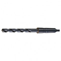 3/4 RHS / RHC HSS 118 Degree Radial Point Taper Shank Taper Length Drill - Steam Oxide - Exact Industrial Supply