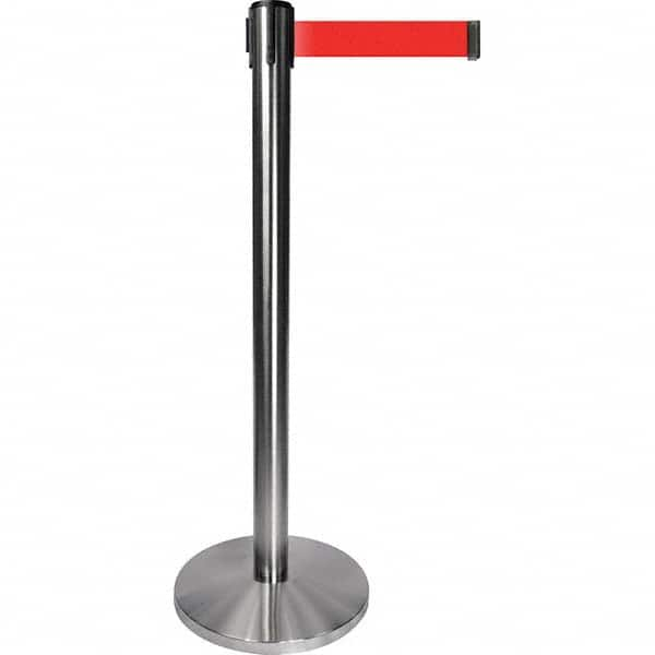 Tensator - Barrier Posts Type: Tensabarrier Post Post Color/Finish: Satin Chrome - Exact Industrial Supply