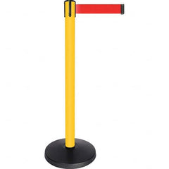 Tensator - Barrier Posts Type: Tensabarrier Post Post Color/Finish: Yellow - Exact Industrial Supply