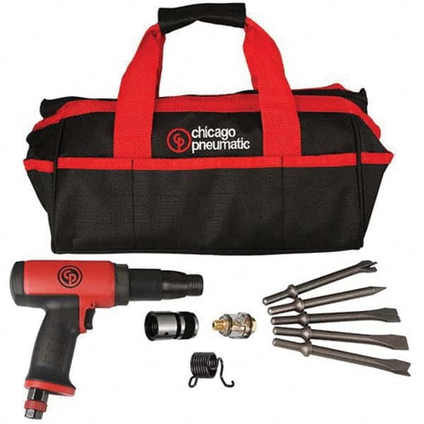 Chicago Pneumatic - 2,500 BPM, 3-1/2" Long Stroke, Air Chipping Hammer - Exact Industrial Supply