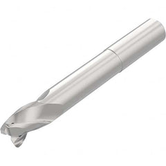 Niagara Cutter - 1/2" Diam 3 Flute Solid Carbide 0.06" Corner Radius End Mill - Exact Industrial Supply