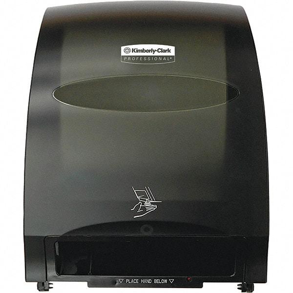 Kimberly-Clark Professional - Hands Free, Metal/Plastic Paper Towel Dispenser - 15.76" High x 12.7" Wide x 9.572" Deep, 1 Roll, Smoke (Color) - Exact Industrial Supply