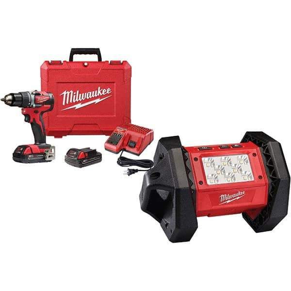 Milwaukee Tool - Cordless Drills Battery Voltage: 18 Battery Chemistry: Lithium-Ion - Exact Industrial Supply