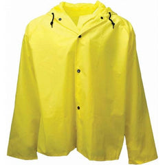 Neese - Size M Yellow Flame Resistant/Retardant Rain Jacket - Exact Industrial Supply