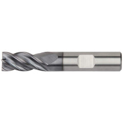 Kennametal - 5/8" Diam 4 Flute Solid Carbide 0.06" Corner Radius End Mill - Exact Industrial Supply