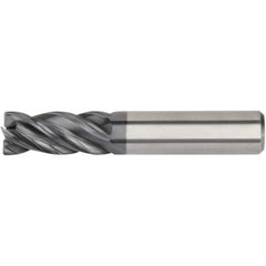 Kennametal - 3/16", 5/8" LOC, 3/16" Shank Diam, 2-1/4" OAL, 4 Flute, Solid Carbide Square End Mill - Exact Industrial Supply