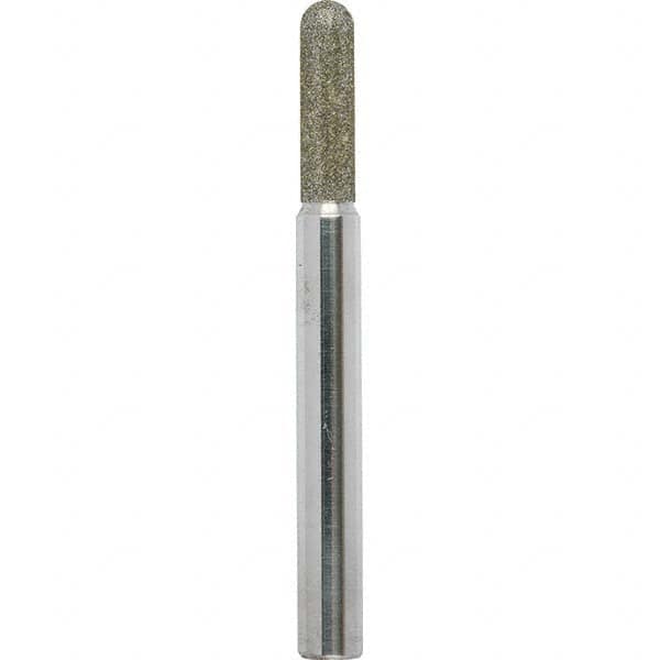 Grinding Pins; Abrasive Head Diameter (Inch): 3/4; Abrasive Head Thickness (Inch): 1-1/2; Abrasive Material: Diamond; Grade: Extra Coarse; Head Shape: Ball Nose