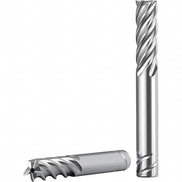 Kennametal - 1/2", 1-1/2" LOC, 1/2" Shank Diam, 3-1/2" OAL, 5 Flute, Solid Carbide Square End Mill - Exact Industrial Supply