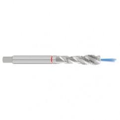 M14x2.0 6H 3-Flute Cobalt Red Ring Semi-Bottoming 40 degree Spiral Flute Tap-Bright - Exact Industrial Supply