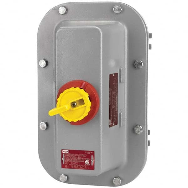 Cam & Disconnect Switches; Enclosure Type: Enclosed; Fused: Non-Fused; Horsepower: 5 - 50; Number of Phases: 3; Amperage: 100 A; Contact Form: 3PST; Horsepower at 1 Phase: 3 @ 120 V; Horsepower at 3 Phase: 100 @ 600 V; Number of Poles: 3; Number of Wires: