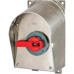 Cam & Disconnect Switches; Enclosure Type: Enclosed; Fused: Non-Fused; Horsepower: 1 - 50; Number of Phases: 3; Amperage: 60 A; Contact Form: 3PST; Voltage: 600 V ac; Horsepower at 1 Phase: 7.5 @ 200 VAC; Horsepower at 3 Phase: 60 @ 600 V; Number of Poles