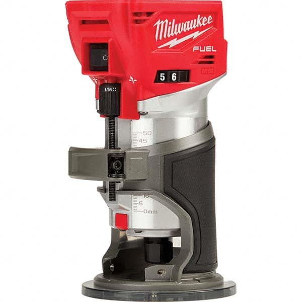 Milwaukee Tool - Electric Routers Collet Size (Inch): 1/4 Router Type: Cordless Compact Router - Exact Industrial Supply