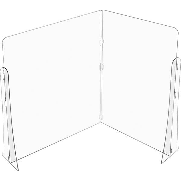 USA Sealing - 48" x 54" Partition & Panel System-Social Distancing Barrier - Exact Industrial Supply
