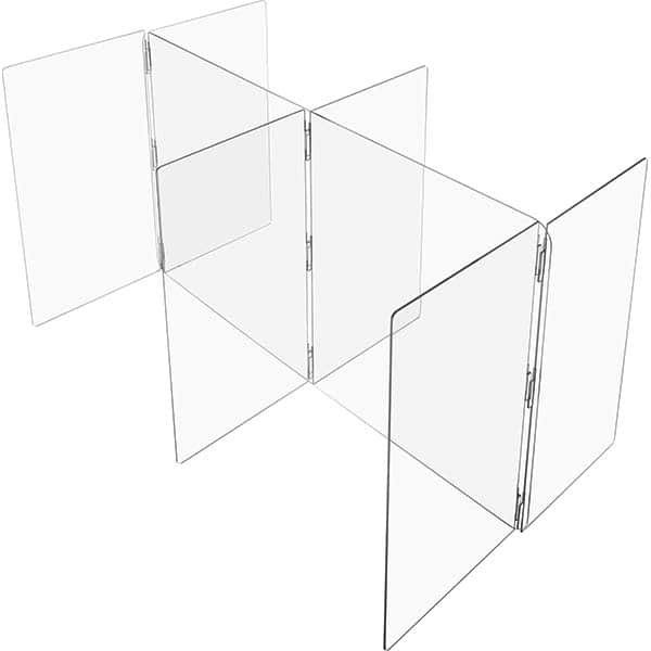 Social Distancing Partition: 60″ OAW, 48″ OAH, Clear Clear