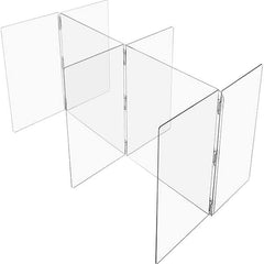 Social Distancing Partition: 60″ OAW, 48″ OAH, Clear Clear