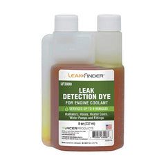 Leak Finder - Automotive Leak Detection Dyes Applications: Coolant Container Size: 8 oz. - Exact Industrial Supply