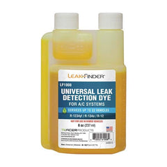 Leak Finder - Automotive Leak Detection Dyes Applications: Refrigeration Container Size: 8 oz. - Exact Industrial Supply