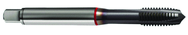 M6x1.0 6H 3-Flute Cobalt Red Ring Spiral Point Plug Tap-TiCN - Exact Industrial Supply