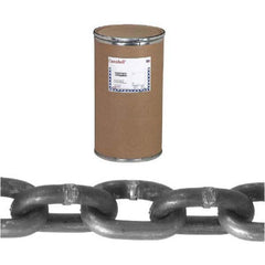 Campbell - Welded Chain; Chain Grade: 30 ; Trade Size: 7/16 ; Load Capacity (Lb.): 3700.000 ; Finish/Coating: Galvanized ; Type: Welded ; Length (Feet): 300 - Exact Industrial Supply