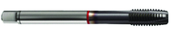 M18x2.5 6H 4-Flute Cobalt Red Ring Spiral Point Plug Tap-TiCN - Exact Industrial Supply