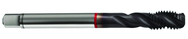 M24x3.0 6H 5-Flute Cobalt Red Ring Semi-Bottoming 40 degree Spiral Flute Tap-TiCN - Exact Industrial Supply