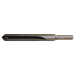 3/8 LHC HSS 140 Degree Radial Point Die Drill - Bright - Exact Industrial Supply