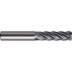 Guhring - 12mm Diam 5 Flute Carbide 1.5mm Corner Radius End Mill - Exact Industrial Supply