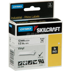 Ability One - Labels, Ribbons & Tapes; Type: Label ; Color: Black; White ; For Use With: Thermal Printers ; Width (Inch): 1/8