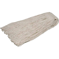 Ability One - Wet Mop Heads & Pads; Style: Cut End ; Material: Cotton ; Approximate Weight (oz.): 20 ; Mop Color: Natural ; Headband Size (Inch): 1 ; Connection Type: Clamp Jaw