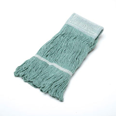 Ability One - Wet Mop Heads & Pads; Style: Loop End ; Material: Rayon; Acrylic; PET ; Approximate Weight (oz.): 16 ; Mop Color: Green ; Headband Size (Inch): 5-1/2 ; Connection Type: Clamp Jaw