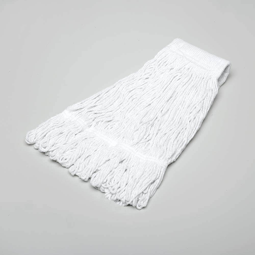 Ability One - Wet Mop Heads & Pads; Style: Loop End ; Material: Rayon; Acrylic; PET ; Approximate Weight (oz.): 20 ; Mop Color: White ; Headband Size (Inch): 5-1/2 ; Connection Type: Clamp Jaw - Exact Industrial Supply