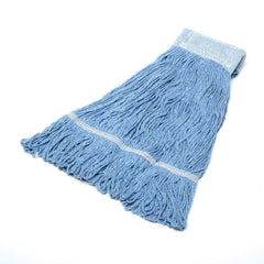 Ability One - Wet Mop Heads & Pads; Style: Loop End ; Material: Rayon; Acrylic; PET ; Approximate Weight (oz.): 24 ; Mop Color: Blue ; Headband Size (Inch): 5-1/2 ; Connection Type: Clamp Jaw - Exact Industrial Supply