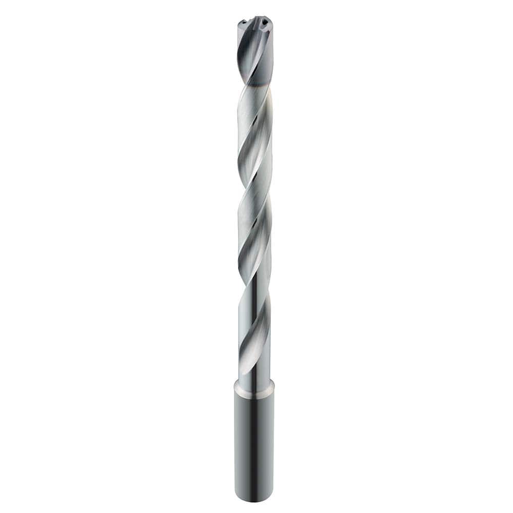 SGS - 4.5mm 135° Spiral Flute Solid Carbide Taper Length Drill Bit - Exact Industrial Supply
