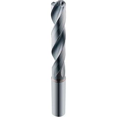 Screw Machine Length Drill Bit: 0.4606″ Dia, 135 °, Solid Carbide Coated, Right Hand Cut, Spiral Flute, Straight-Cylindrical Shank, Series 142P