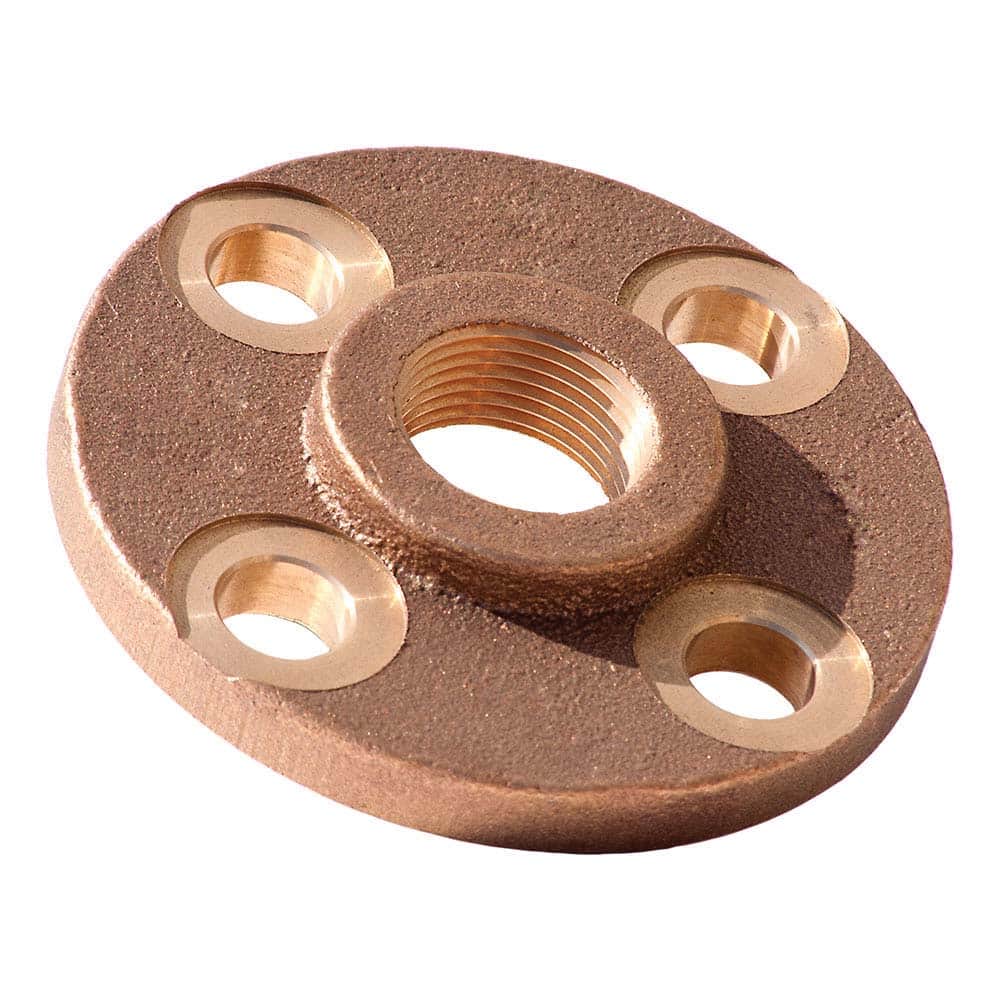 Merit Brass - Brass & Chrome Pipe Fittings Type: Threaded Flange Fitting Size: 2 - Exact Industrial Supply