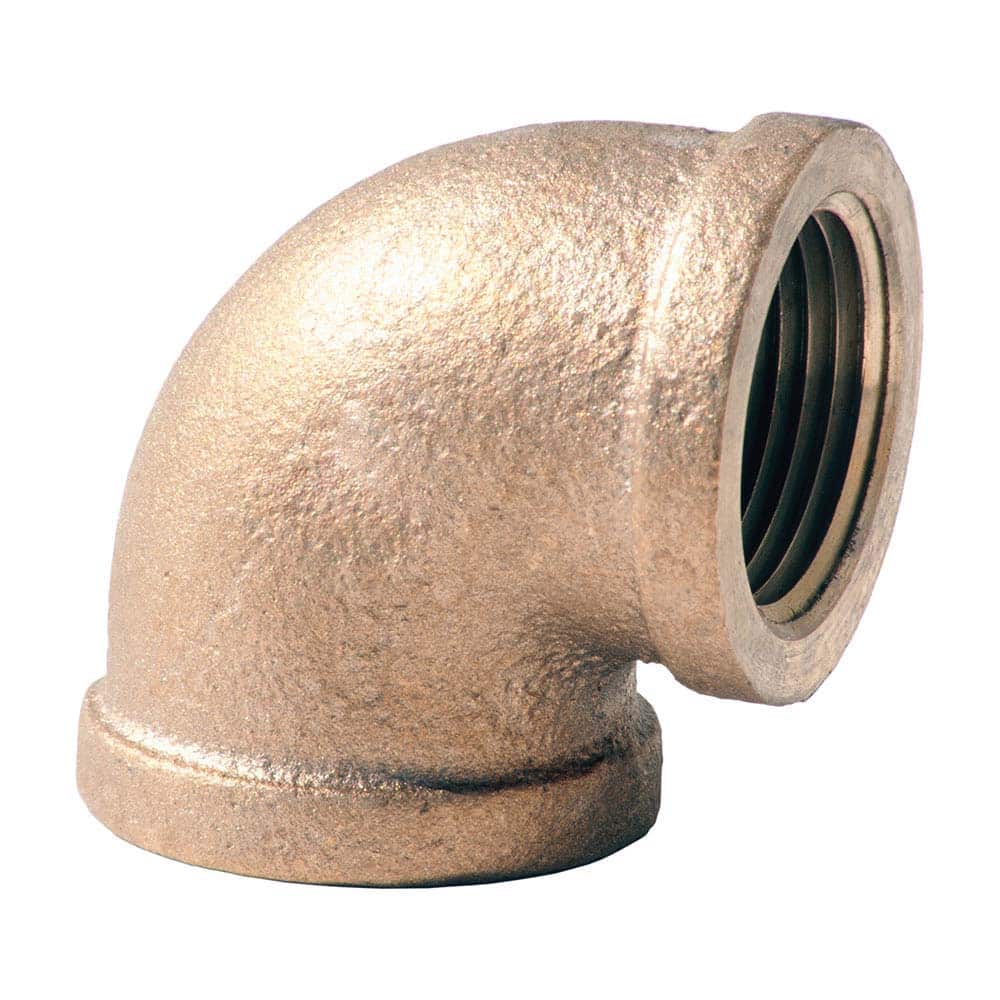 Merit Brass - Brass & Chrome Pipe Fittings Type: 90 Degree Elbow Fitting Size: 1 - Exact Industrial Supply