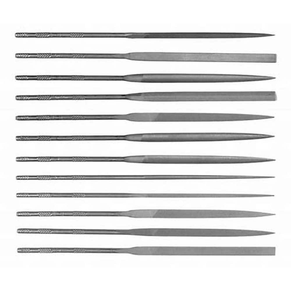 Simonds File - File Sets File Set Type: Needle File Types Included: Square; Round; Half Round; Slitting; Flat; Marking; Knife; Crossing; Three Square; Barrette; Equalling - Exact Industrial Supply