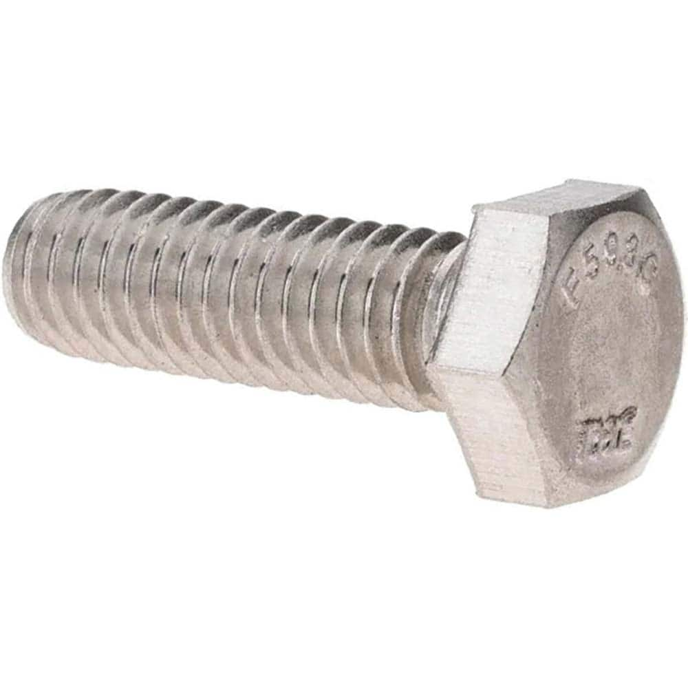 Hex Head Cap Screw: 1/2-13 x 2″, Grade 17-4PH Stainless Steel, Plain Finish Fully Threaded, ASME B18.2.1