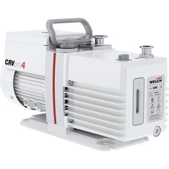 Welch - Rotary Vane-Type Vacuum Pumps; Horsepower: 0.5 ; Voltage: 115V ; Cubic Feet per Minute: 2.80 ; Length (Decimal Inch): 15.1000 ; Width (Decimal Inch): 6.1000 ; Height (Inch): 9.2 - Exact Industrial Supply