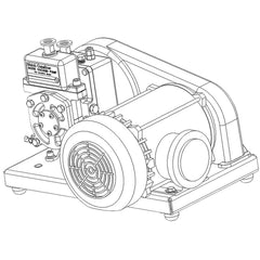 Welch - Rotary Vane-Type Vacuum Pumps; Horsepower: 0.33 ; Voltage: 115V/230V ; Cubic Feet per Minute: 0.90 ; Length (Decimal Inch): 17.8000 ; Width (Decimal Inch): 9.0000 ; Height (Inch): 12.56 - Exact Industrial Supply