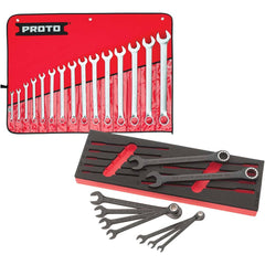 Proto - Wrench Sets Tool Type: Combination Wrench System of Measurement: Inch - Exact Industrial Supply