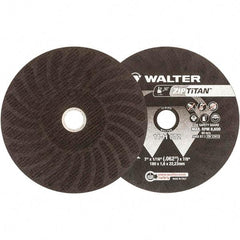 WALTER Surface Technologies - 7" Aluminum Oxide Cutoff Wheel - 1/16" Thick, 7/8" Arbor, 8,600 Max RPM, Use with Die Grinders - Exact Industrial Supply