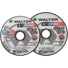 WALTER Surface Technologies - Depressed-Center Wheels Wheel Diameter (Inch): 6 Wheel Thickness (Inch): 1/32 - Exact Industrial Supply