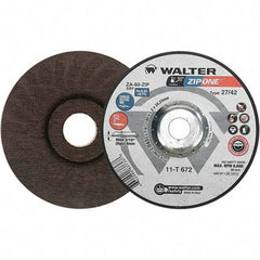WALTER Surface Technologies - Depressed-Center Wheels Wheel Diameter (Inch): 7 Wheel Thickness (Inch): 3/64 - Exact Industrial Supply