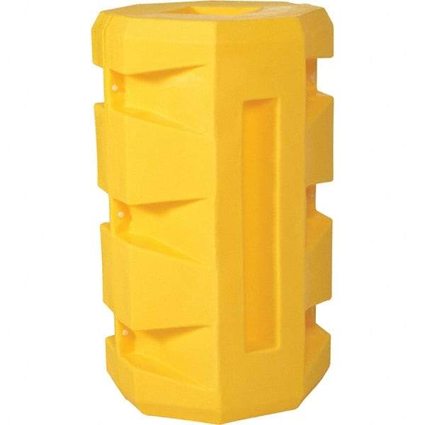 Vestil - 24" Wide x 24" Deep x 42" High, Polyethylene Column Protector - Fits 12" Columns, Yellow - Exact Industrial Supply