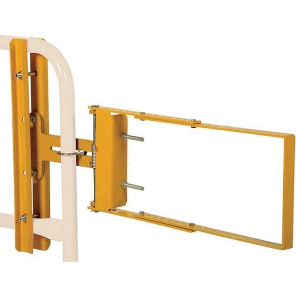 Vestil - Steel Self Closing Rail Safety Gate - Fits 24 to 40" Clear Opening, 12" Door Height, - Exact Industrial Supply