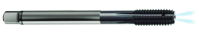 M20 x 2.5 Dia. - 6HX - 7 FL - Carbide Semi-Bott Tap-TiCN -Coolant-Thru-FORM-C DIN 376 - Exact Industrial Supply