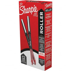 Sharpie - Pens & Pencils Type: Roller Ball Pen Color: Red - Exact Industrial Supply